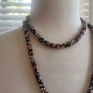 Beaded wrap necklace